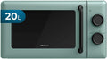 Cecotec Micro-ondes Mécanique de 20L Proclean 3010 Green. 700W, 6 Niveaux de Puissance, Mode Décongélation, Signal de Fin de Cuisson, Lampe Intérieure, Minuteur jusqu'à 30', Design en Vert