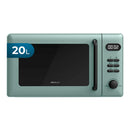 Cecotec Micro-ondes Mécanique de 20L Proclean 3010 Green. 700W, 6 Niveaux de Puissance, Mode Décongélation, Signal de Fin de Cuisson, Lampe Intérieure, Minuteur jusqu'à 30', Design en Vert
