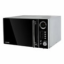 H.Koenig VIO2 – Micro-ondes multifonction compact 20L, 700W, Plateau tournant 24,5cm, 6 niveaux de puissance, Décongélation express, Minuterie jusqu’à 60 min – Design miroir noir