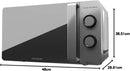 Cecotec Micro-ondes ProClean 3060 Gray Mirror. Capacité de 20 L, Revêtement Ready2Clean, 700 W de Puissance, 6 Niveaux de Fonctionnement, Minuterie 30 minutes, Finition Argenté.