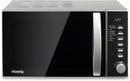 H.Koenig VIO2 – Micro-ondes multifonction compact 20L, 700W, Plateau tournant 24,5cm, 6 niveaux de puissance, Décongélation express, Minuterie jusqu’à 60 min – Design miroir noir