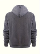 (Pearson OBM) European and American Fashion Casual Autumn and Winter Hat Sweater Zipper Long Sleeve Men's and Women's Same Style Sweatshirt Running Training Outdoor Warm Fitness Jacket - BUY ABROAD NOW