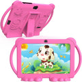 Kids Tablet 7 inch Android 12, 4GB RAM 32GB ROM, 512GB Expandable, with Parental Control, WiFi, Bluetooth, Dual Camera with Silicone Case, 1PCS(Blue)