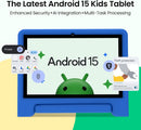 2025 Kids Tablet, 10.1 Inch Android 15 Tablet for Kids, 8+64GB Storage (1TB Expand), Octa-Core, WiFi 6, Pre-Installed Educational Apps, Parental Control, with EVA Protective Case, Eye Protection Mode