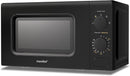 Comfee' CM-M202CC(BK) four micro ondes compact avec la capacité de 20 litres, 700 W avec Commande manuelle, Convenable pour petites cuisines, 5 niveaux de puissance, Dégélation rapide, Noir