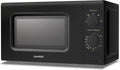 Comfee' CM-M202CC(BK) four micro ondes compact avec la capacité de 20 litres, 700 W avec Commande manuelle, Convenable pour petites cuisines, 5 niveaux de puissance, Dégélation rapide, Noir