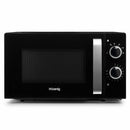 H.Koenig VIO2 – Micro-ondes multifonction compact 20L, 700W, Plateau tournant 24,5cm, 6 niveaux de puissance, Décongélation express, Minuterie jusqu’à 60 min – Design miroir noir