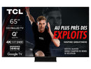 TCL 55Q6C QD-Mini LED TV, 4K HDR Premium 1000nits, Smart TV alimenté par Google (Dolby Vision IQ et Atmos, système Audio Onkyo 2.1, Motion Clarity Pro 144Hz, contrôle Vocal Mains Libres)