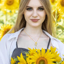 Sunflower Necklace for Women Anniversary Jewelry for Wife Birthday Gifts You Are My Sunshine Necklaces Pendant for Mom