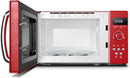 Comfee CMSRO 20 di rd Micro-ondes rétro avec 8 menus automatiques, 5 niveaux de puissance de cuisson, bouton de cuisson express, 20 L, 800 W, rouge passionné