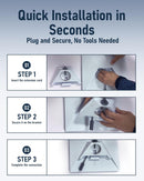 Starlink Mini DC Extension Cable 18CM, Waterproof Power Converter Adapter, Female to Male Plug, Replacement Accessories,Compatible with Starlink Mini Pipe Adapter & Original Power Cable