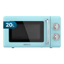 Cecotec Micro-Ondes Mécanique Proclean 3010 Retro Vert. 20 L, 700 W en 6 niveaux, minuterie jusqu'à 30 minutes, mode dégivrage, design vert vintage, finitions en acier.