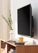 Amazon Basics Support mural pivotant et inclinable pour TV, moniteur plat et incurvé de 66-140 cm jusqu'à 36 kg/max. VESA 400 x 400 mm, Noir