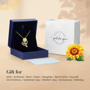 Sunflower Necklace for Women Anniversary Jewelry for Wife Birthday Gifts You Are My Sunshine Necklaces Pendant for Mom