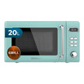 Cecotec Micro-Ondes Mécanique Proclean 3010 Retro Vert. 20 L, 700 W en 6 niveaux, minuterie jusqu'à 30 minutes, mode dégivrage, design vert vintage, finitions en acier.