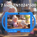 Kids Tablet 7 inch Android 12.0 for Toddler, 4GB RAM 32GB ROM Bluetooth IPS Screen Parental Control Dual Camera Shockproof Case for Educational Games, (Blue)