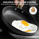 imarku Non Stick Frying Pans, 10 Inch Frying Pan with Lid, Professional Cast Iron Skillets Nonstick Frying Pan, Frying Pans Nonstick with Lid and Stay Cool Handle, Chrismas Gifts for Women and Men