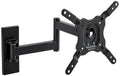 Amazon Basics Support mural pivotant et inclinable pour TV, moniteur plat et incurvé de 66-140 cm jusqu'à 36 kg/max. VESA 400 x 400 mm, Noir