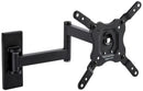 Amazon Basics Support mural pivotant et inclinable pour TV, moniteur plat et incurvé de 66-140 cm jusqu'à 36 kg/max. VESA 400 x 400 mm, Noir
