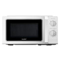 Comfee' CM-M202CC(BK) four micro ondes compact avec la capacité de 20 litres, 700 W avec Commande manuelle, Convenable pour petites cuisines, 5 niveaux de puissance, Dégélation rapide, Noir
