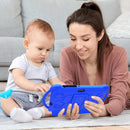 Kids Tablet 7 inch Android 12, 4GB RAM 32GB ROM, 512GB Expandable, with Parental Control, WiFi, Bluetooth, Dual Camera with Silicone Case, 1PCS(Blue)