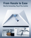 Starlink Mini DC Extension Cable 18CM, Waterproof Power Converter Adapter, Female to Male Plug, Replacement Accessories,Compatible with Starlink Mini Pipe Adapter & Original Power Cable