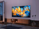 TCL 55Q6C QD-Mini LED TV, 4K HDR Premium 1000nits, Smart TV alimenté par Google (Dolby Vision IQ et Atmos, système Audio Onkyo 2.1, Motion Clarity Pro 144Hz, contrôle Vocal Mains Libres)