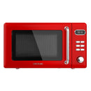 Cecotec Micro-Ondes Mécanique Proclean 3010 Retro Vert. 20 L, 700 W en 6 niveaux, minuterie jusqu'à 30 minutes, mode dégivrage, design vert vintage, finitions en acier.