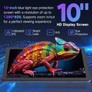Android Tablet 10 Inch, Android 15 Tablets 2025 for Adults, Octa-Core, 12GB RAM,128GB Storage(2TB Expandable), Large Touch Screen Tablet with 10H Battery Life,WiFi & Bluetooth 5.0,Gray Blue