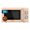 Cecotec Micro-Ondes Mécanique Proclean 3010 Retro Vert. 20 L, 700 W en 6 niveaux, minuterie jusqu'à 30 minutes, mode dégivrage, design vert vintage, finitions en acier.