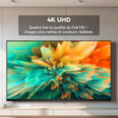 FPD 55-inch Smart TV Google TV 4K UHD with Google Play and Google Cast Built-in, HDR 10, Dolby Vision Dolby Atmos, MEMC, Voice Remote, Stream Live TV(Canvas-Series, CG55-C1, 2024 Model)