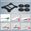 Starlink Performance Gen 3 Magnetic Mount, Mobility Roof Mount for Gen 3 Starlink Flat Peformance Dishy Fits RV, Boat, Wood, Metal,Carbon Fiber car roof(Black)