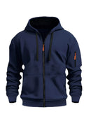 (Pearson OBM) European and American Fashion Casual Autumn and Winter Hat Sweater Zipper Long Sleeve Men's and Women's Same Style Sweatshirt Running Training Outdoor Warm Fitness Jacket - BUY ABROAD NOW