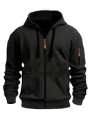 (Pearson OBM) European and American Fashion Casual Autumn and Winter Hat Sweater Zipper Long Sleeve Men's and Women's Same Style Sweatshirt Running Training Outdoor Warm Fitness Jacket - BUY ABROAD NOW