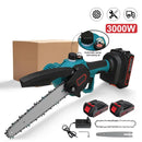 Cordless Electric Chainsaws Powerful Pruning Saw Woodworking Garden Trimming Saws Power Tools for Makita 18V Battery. - 8inch 3000W
