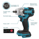Brushless Electric French For Makita 18V Battery Cordless Electric Impact band. Hand draw Power Tool. -  520N.m