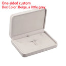 Personalized flannel jewelry box, wedding ring box, necklaces, rings, earrings, bracelets