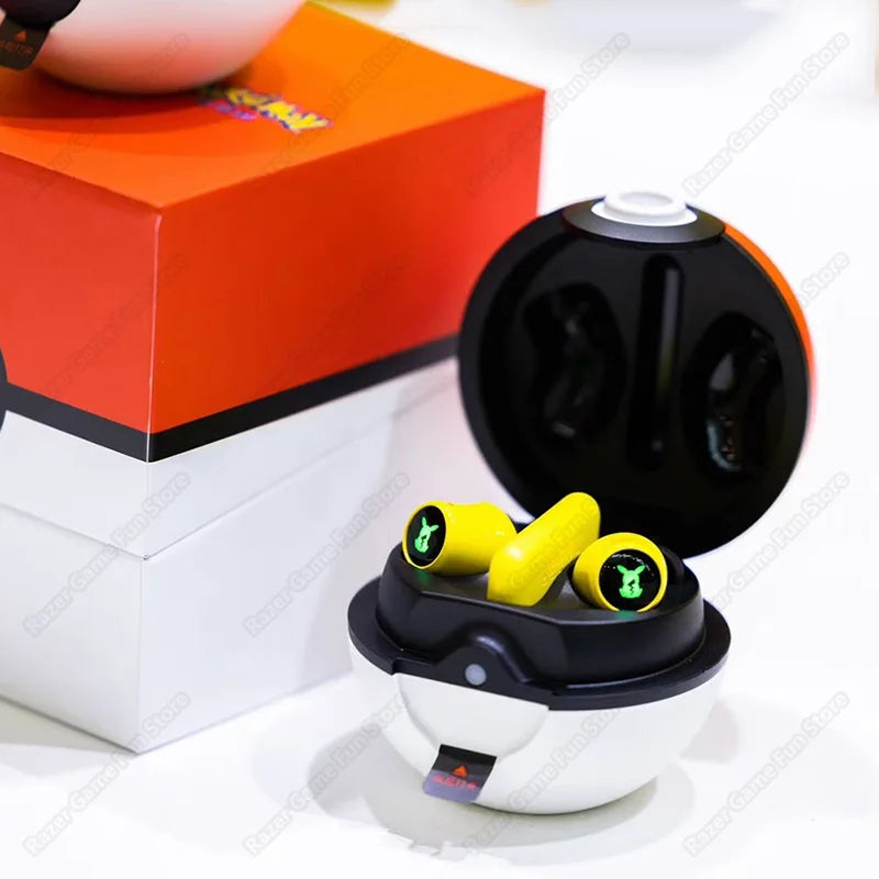 New Razer Pokemon Pikachu Edition HyperSpeed True Wireless Headsets Multi-Platform Bluetooth 5.2 and 2.4 GHz Wireless Earbuds