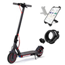 Electric Scooter with App Function, with Mobile Phone Holder and Anti-Theft Protection, Foldable E Scooter, 25-30 km - 8.5 Inch