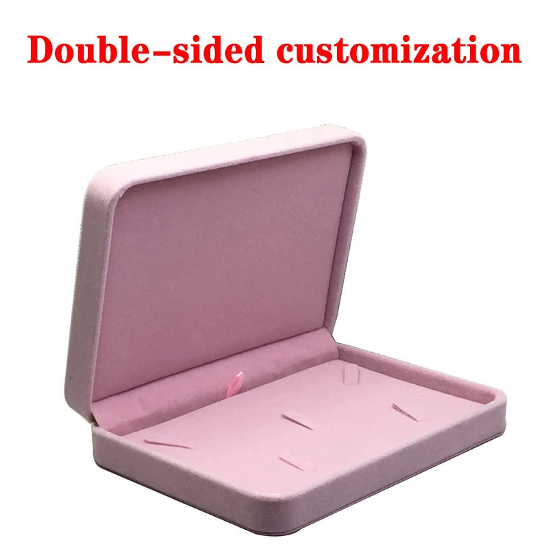 Personalized flannel jewelry box, wedding ring box, necklaces, rings, earrings, bracelets