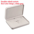 Personalized flannel jewelry box, wedding ring box, necklaces, rings, earrings, bracelets