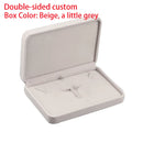 Personalized flannel jewelry box, wedding ring box, necklaces, rings, earrings, bracelets