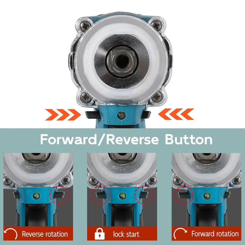 Brushless Electric French For Makita 18V Battery Cordless Electric Impact band. Hand draw Power Tool. -  520N.m