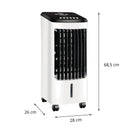 Jocca air conditioning with ionizer and control. Fan with cold wet filter, 3 L tank, 3 speeds.