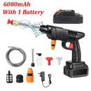 Washer Gun  Battery Wireless High Pressure Foam producer - 1500W 30Bar Car Water Gun for Auto Home Garden lever Machine. - 30000mAh