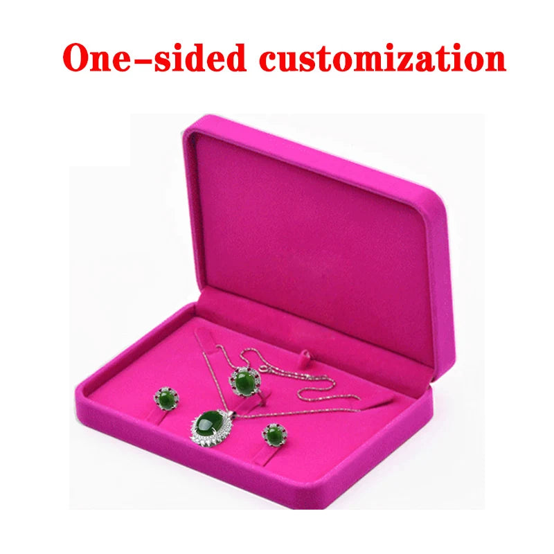 Personalized flannel jewelry box, wedding ring box, necklaces, rings, earrings, bracelets