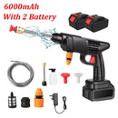 Washer Gun  Battery Wireless High Pressure Foam producer - 1500W 30Bar Car Water Gun for Auto Home Garden lever Machine. - 30000mAh