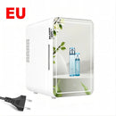 4L Mini Refrigerator Multifunction Cosmetics Cosmetic Dormitory Cooler Fridge Dual-use for Home Car Small Portable Fridge Mirror