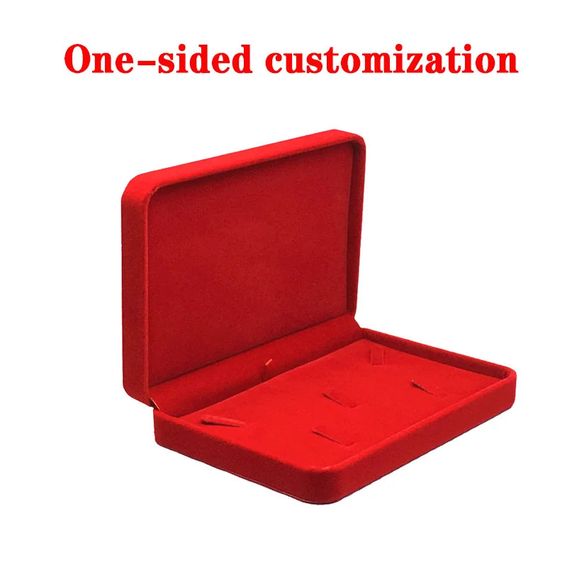 Personalized flannel jewelry box, wedding ring box, necklaces, rings, earrings, bracelets