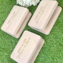 Personalized flannel jewelry box, wedding ring box, necklaces, rings, earrings, bracelets